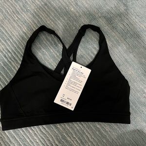 Size 10 Black Stash N’ Run Lululemon Bra in EUC